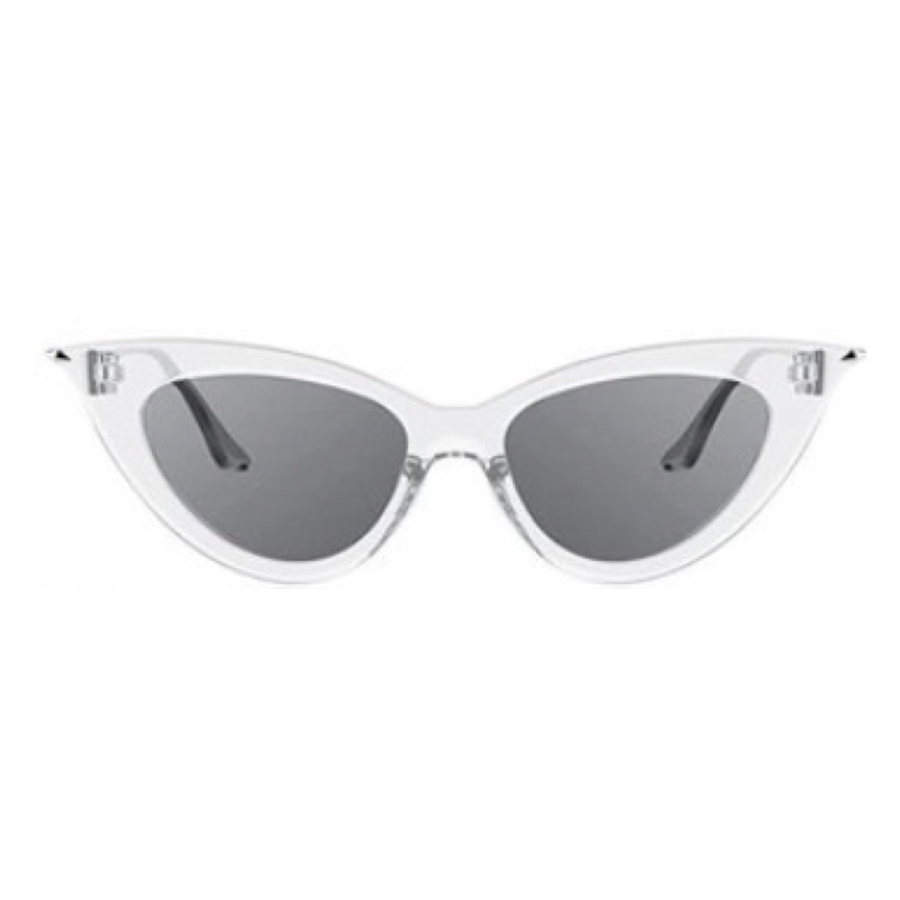 CLEAR Retro Cat Eye Vintage Style Sunglasses